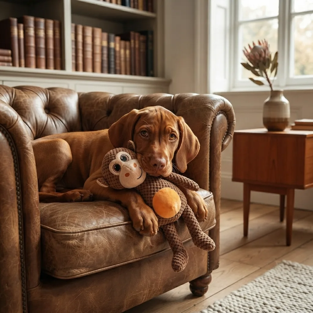 Monkey Squeaky Plush Dog Toy