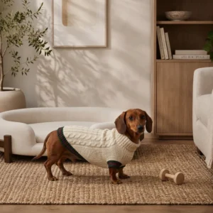 Luna raised elevated dog bed with modern design