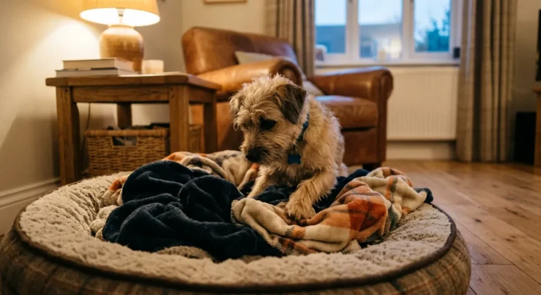 why does my dog dig at their bed before sleeping