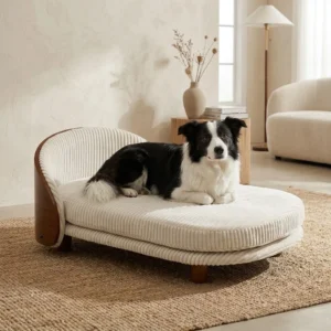 oakley raised wood dog bed